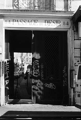Paris photos in black and white - Passage du Dsir