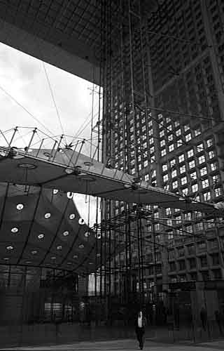 Paris photos in black and white - Arche Dfense