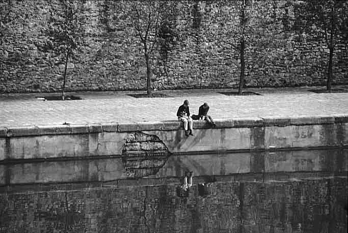 Paris photos in black and white - Bastille - Port de Plaisance / Arsenal