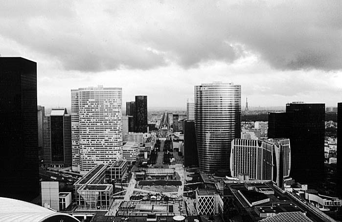 Paris photos in black and white - La Dfense - Buildings