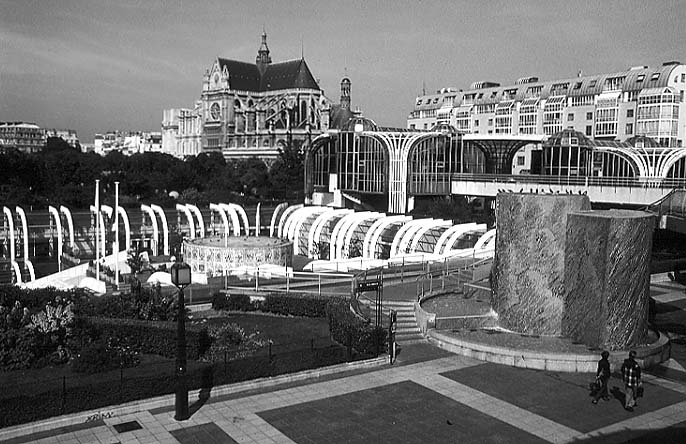 Paris photos in black and white - Les Halles