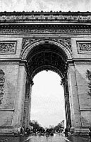 Paris black and white photos - Arc de Triomphe