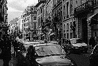 Paris black and white photos - Rue Saint Honor